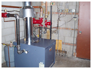 Installation of new high efficiency boiler system for multi-unit apartment complex